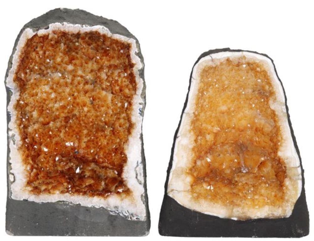  2 LARGE CATHEDRAL GEODE SPECIMENS lot 2f6150