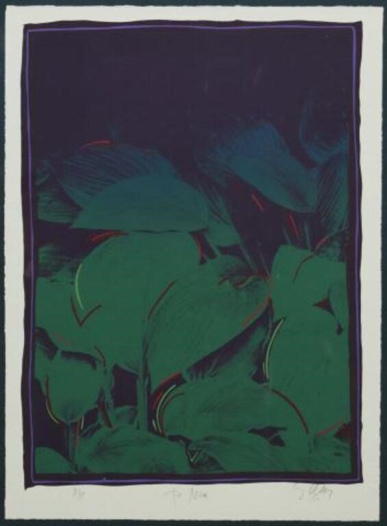 SIGNED BOTANICAL SERIGRAPH ON PAPER,