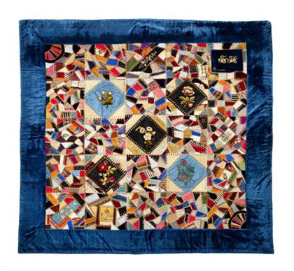 Crazy quilt dated 1885 The 4bd02