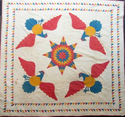 Pieced and appliqued Eagle quilt 4bd04