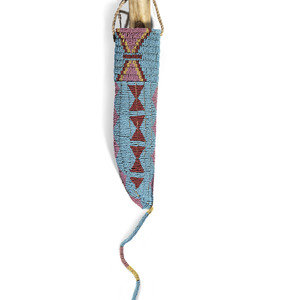 Sioux Beaded Knife Case with Antler 2f6287