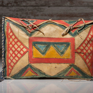 Sioux Painted Parfleche Container
late