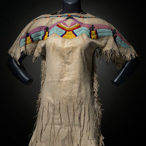 Nez Perce Girl s Beaded Hide Dress ca 2f62d4