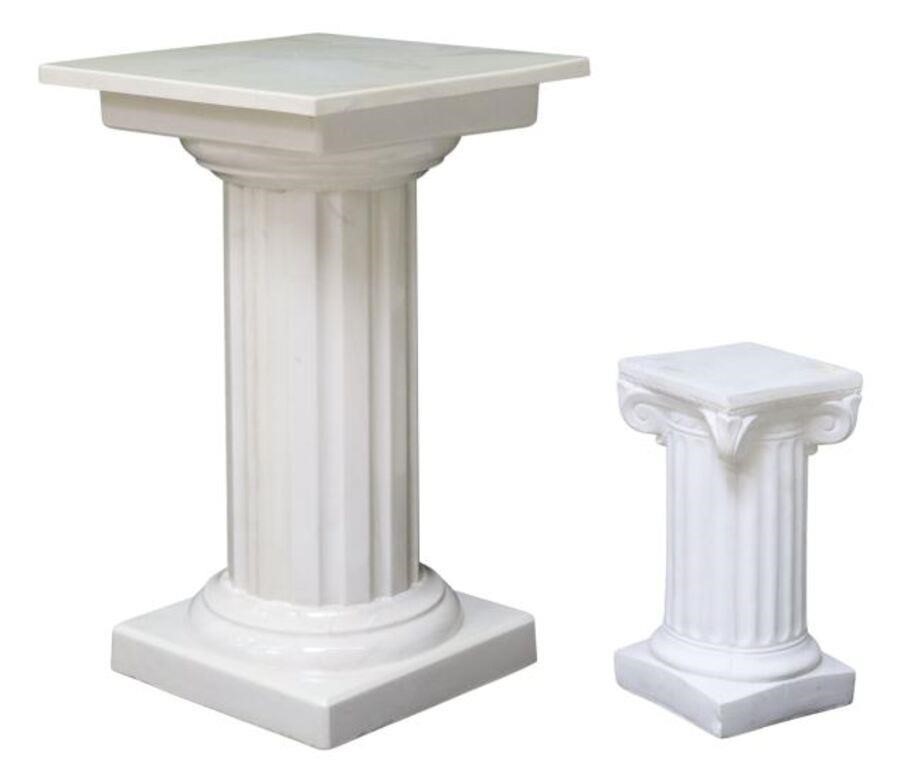  2 CLASSICAL STYLE WHITE PEDESTAL 2f631d