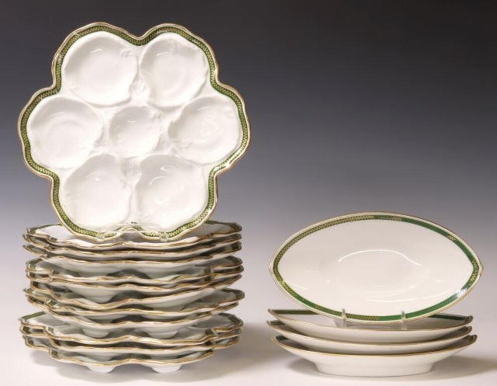 (16) FRENCH LIMOGES PORCELAIN OYSTER