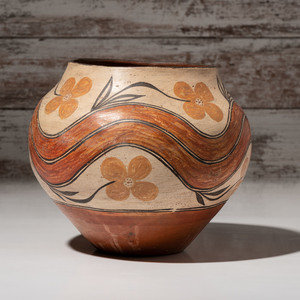 Zia Four Color Pottery Jar ca 1900  2f6391