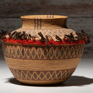 Yokut Polychrome Bottleneck Basket
first