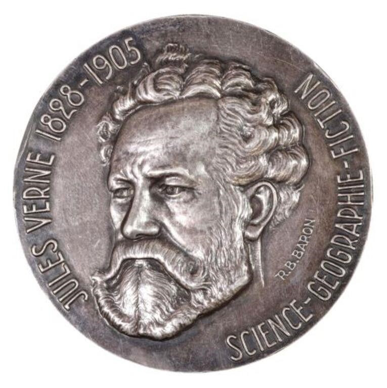 JULES VERNE 95 SILVER MEDAL 6 32OZTSilver 2f6403