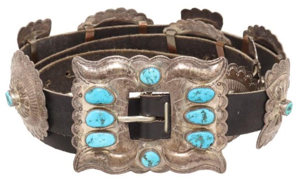 NATIVE AMERICAN STERLING & TURQUOISE