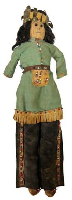 NATIVE AMERICAN APACHE DOLL & PAPOOSE,