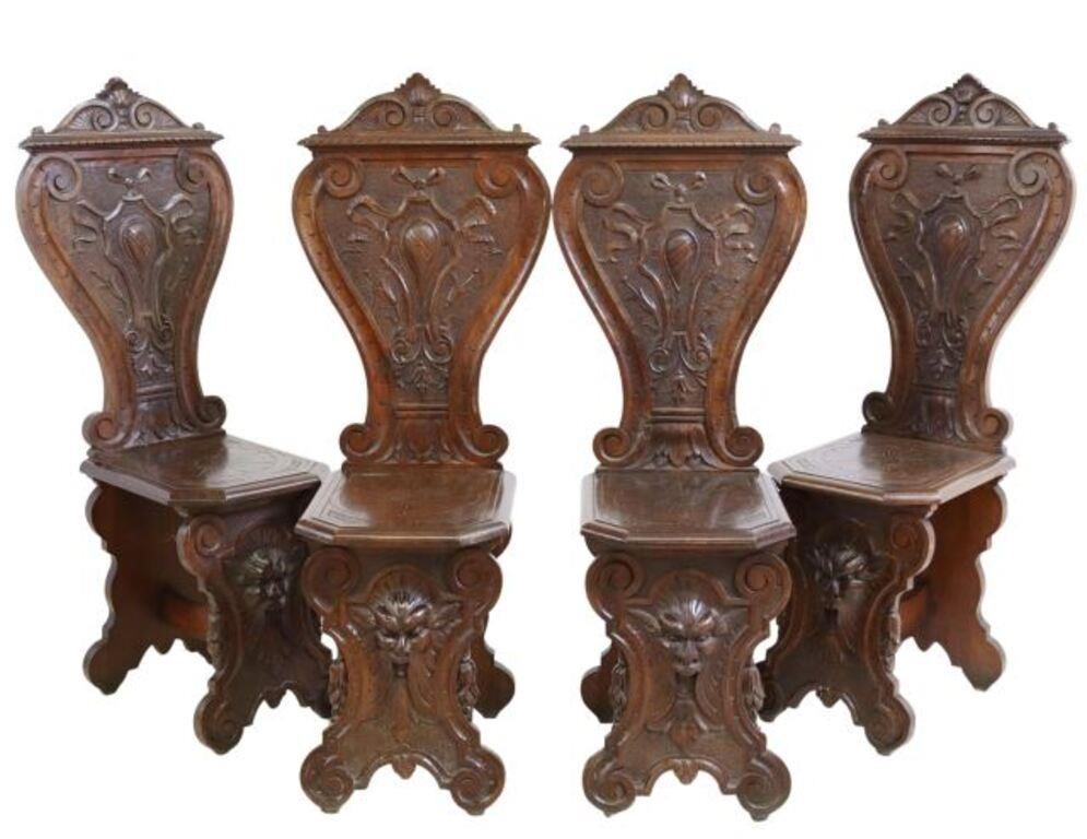  4 RENAISSANCE REVIVAL CARVED 2f649c