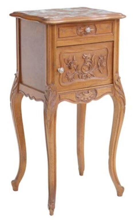 LOUIS XV STYLE MARBLE TOP BEDSIDE 2f64c0