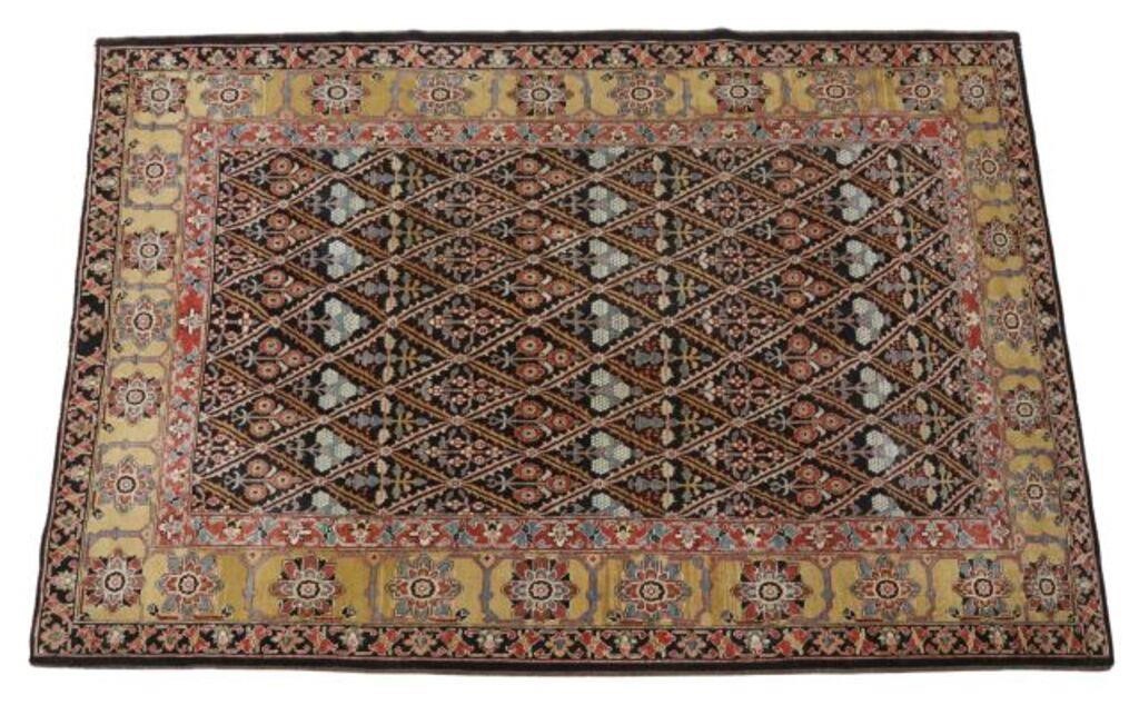 LARGE HAND-TIED RUG, 10'1" X 7'9.5"Hand-tied