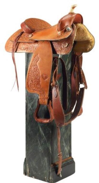 WESTERN HEREFORD TEX TAN TOOLED 2f64de