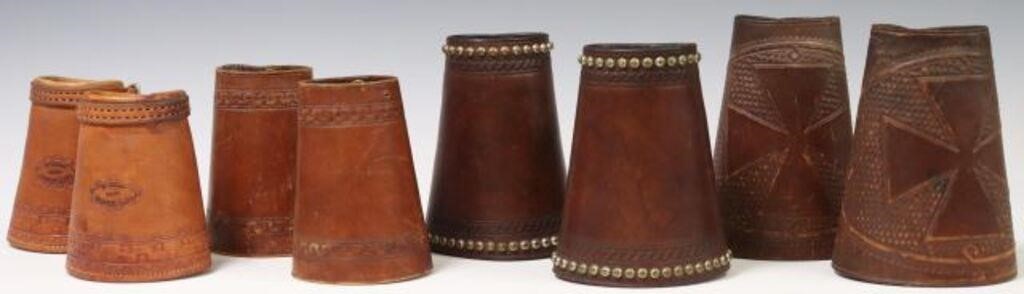 4 PAIR VINTAGE COWBOY TOOLED LEATHER 2f64e1