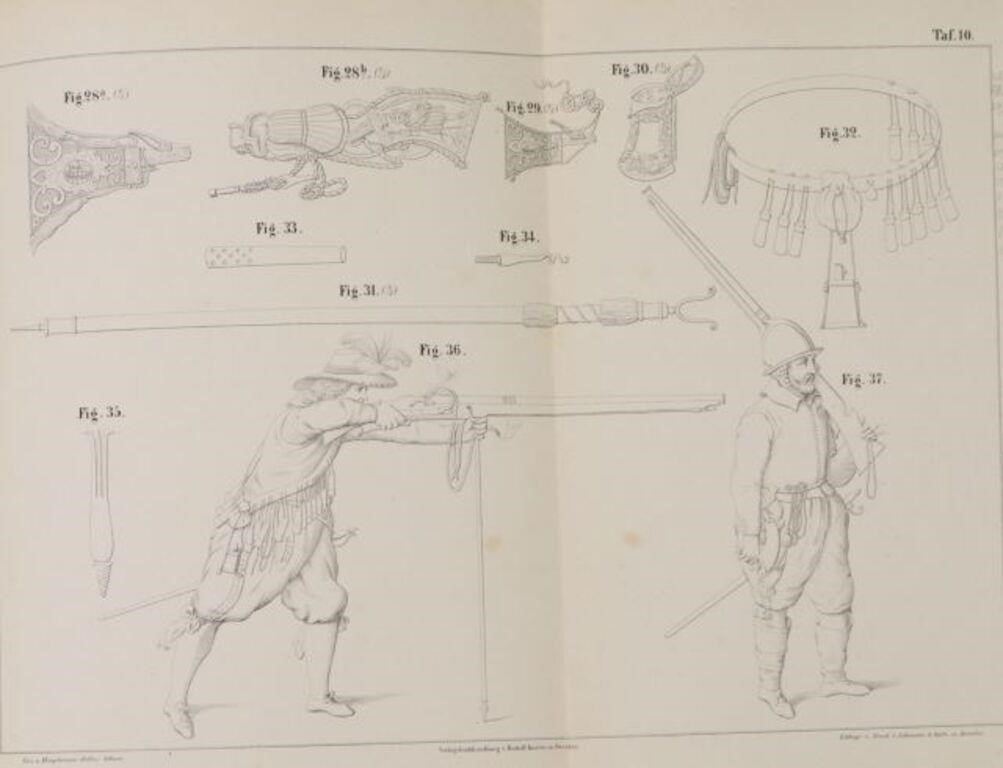 1858 FIREARM DRAWINGS CAPT J  2f64f7