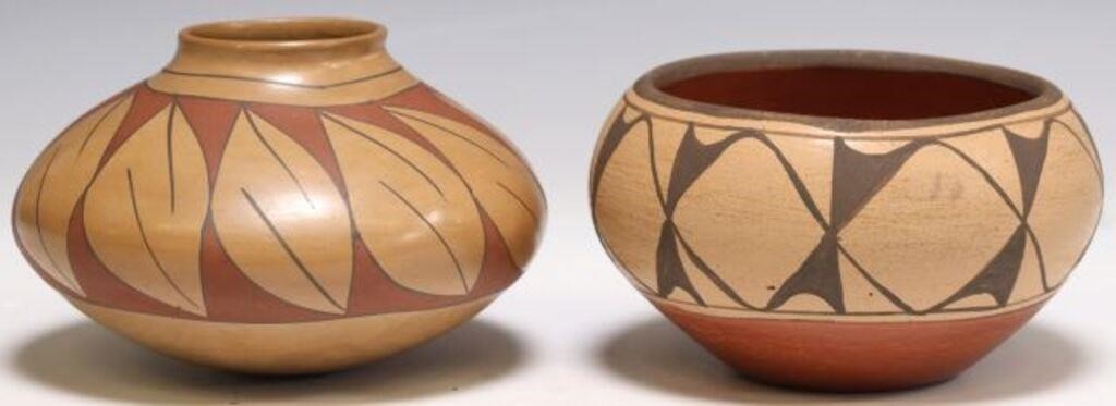 (2) NATIVE AMERICAN POTTERY, ONE