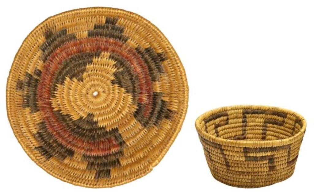  2 NATIVE AMERICAN BASKETRY NAVAJO 2f6521