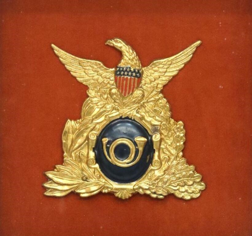 US CIVIL WAR EAGLE, SHIELD & BUGLE