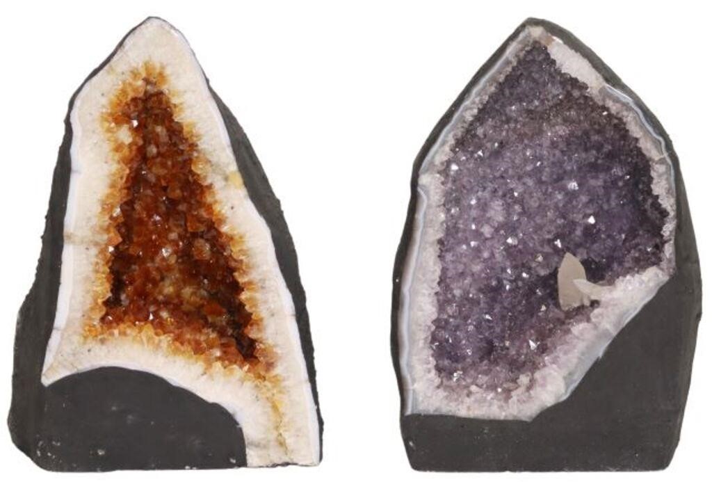 (2) CATHEDRAL GEODE SPECIMENS,