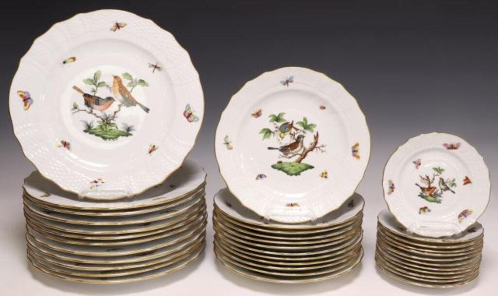  36 HEREND ROTHSCHILD BIRD PORCELAIN 2f65b9