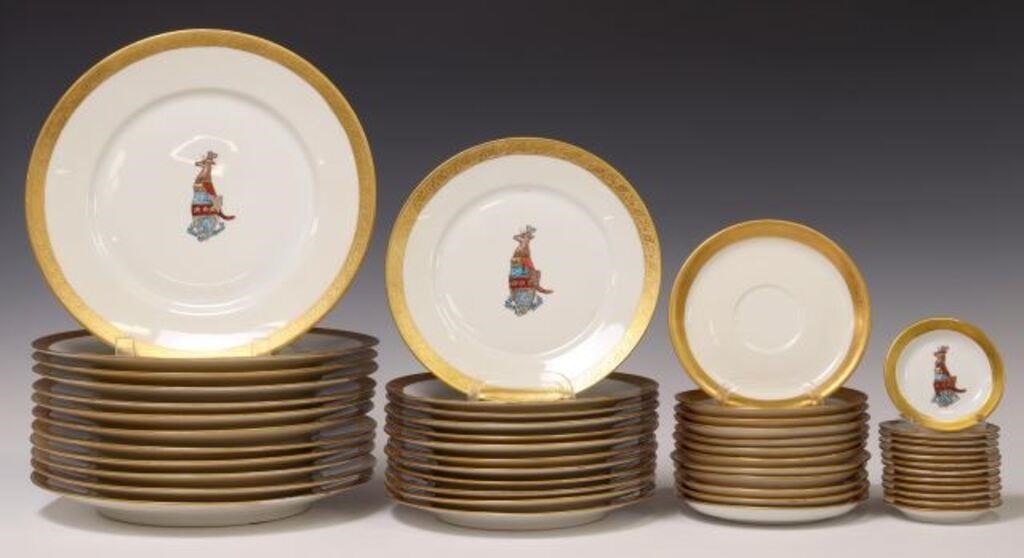 (48) MCMURRAY CREST HAND-PAINTED PORCELAIN