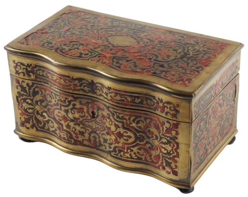 FRENCH BOULLE STYLE TABLE BOXBoulle 2f65dd