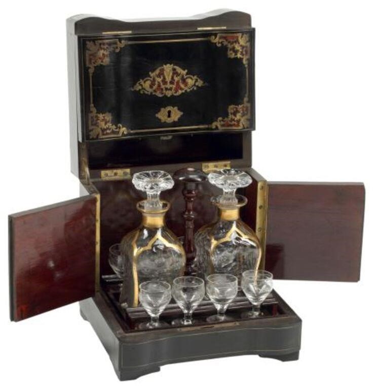 FRENCH NAPOLEON III CAVE A LIQUEUR METAL