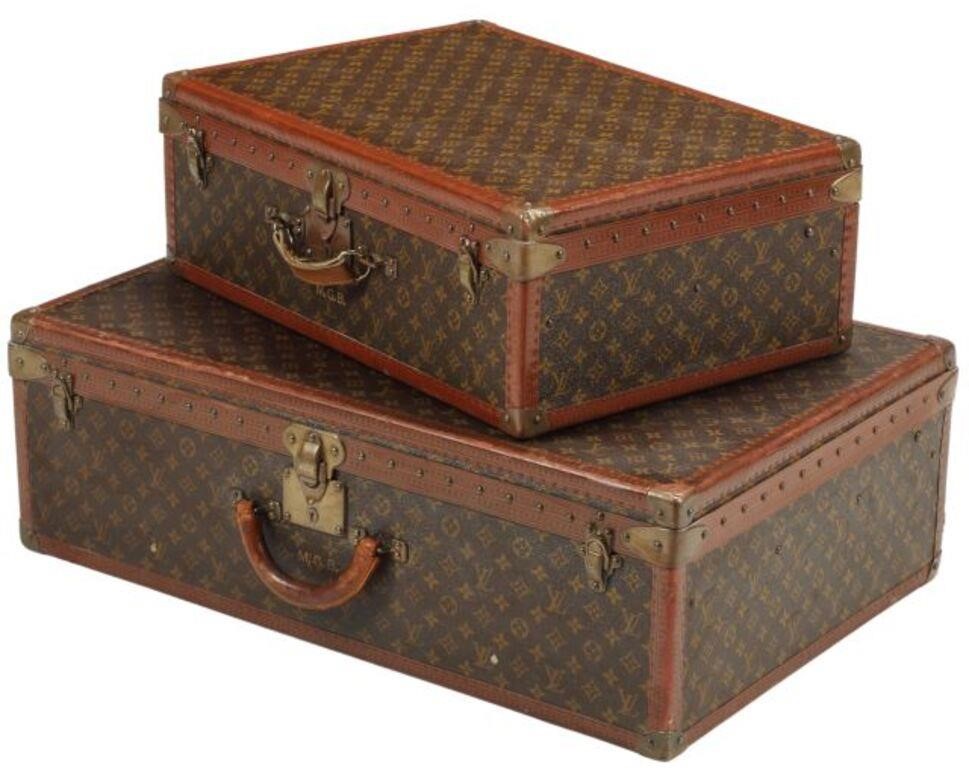  2 LOUIS VUITTON MONOGRAM SUITCASES lot 2f65fd