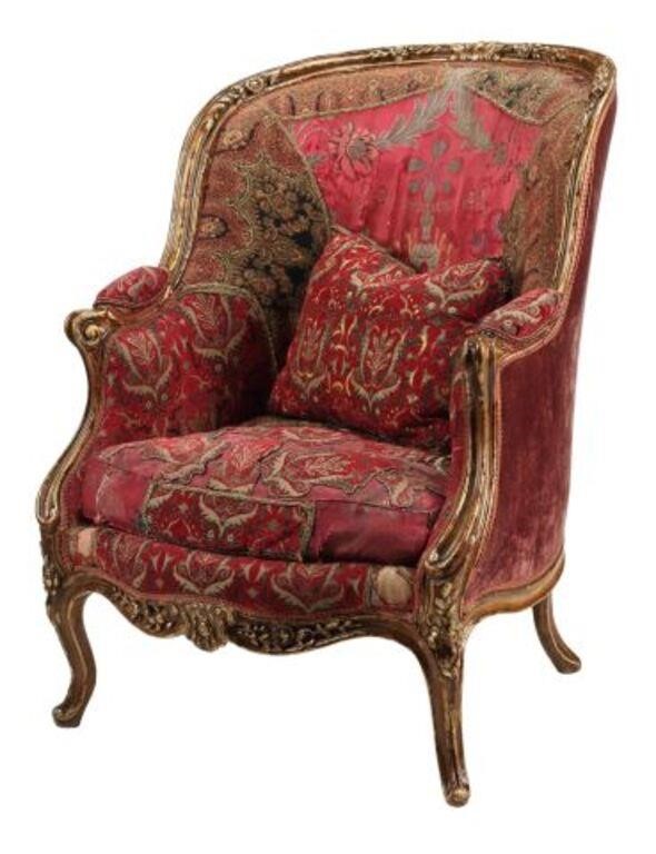 LOUIS XV STYLE CARVED & GILT BERGERELouis