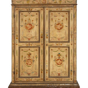 A Venetian Style Painted Armoire Late 2f665b