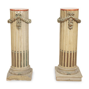 A Pair of Italian Carved and Painted 2f6660