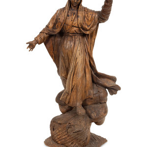 A Continental Carved Pine Figure 2f6670