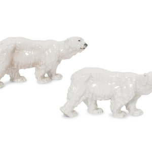 A Pair of Meissen Porcelain Polar