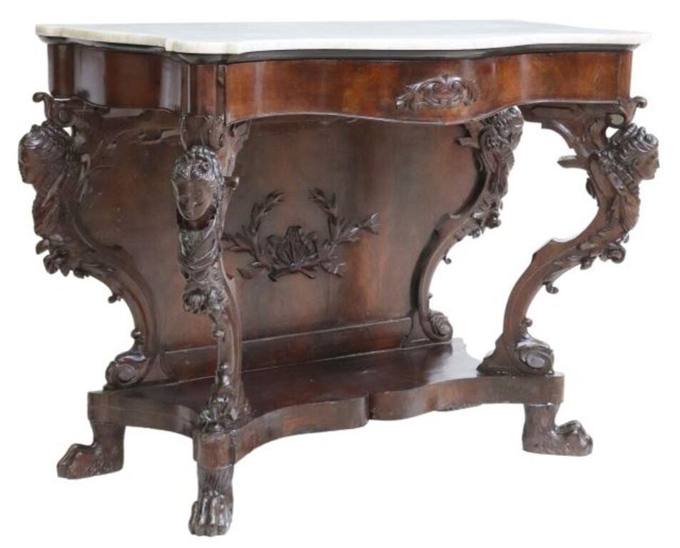 ITALIAN RENAISSANCE REVIVAL MARBLE TOP 2f6699