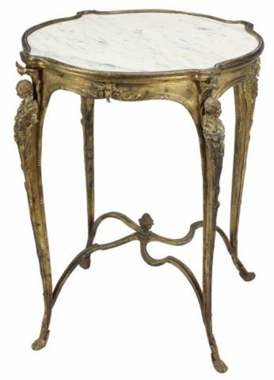 LOUIS XV STYLE MARBLE TOP BRONZE 2f66a0