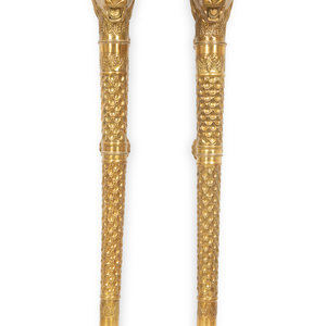 A Pair of Continental Chased Brass 2f66da