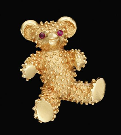 14 karat yellow gold teddy bear  4bd82