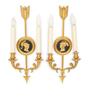 A Pair of Neoclassical Style Gilt