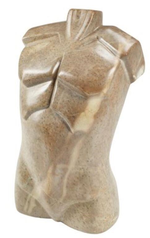 CARVED MARBLE FIGURAL SCULPTURECarved 2f6716