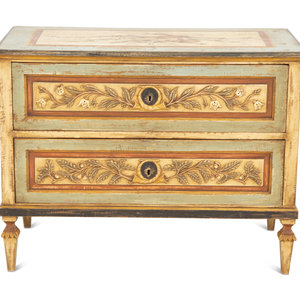 A Louis XVI Style Painted Pine