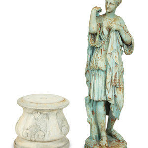 A Painted Cast Iron Diana of Gabii 2f6734