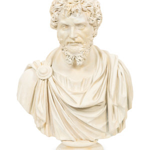 A Composition Bust of Septimius