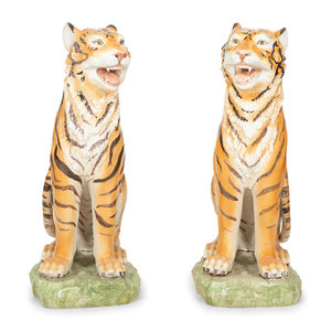 A Pair of Italian Glazed Ceramic