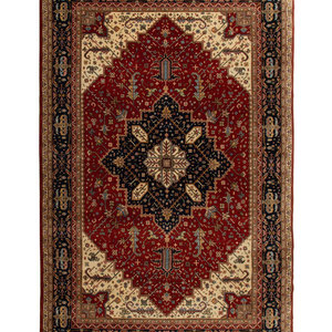An Indo Heriz Wool Carpet 20th 2f675c