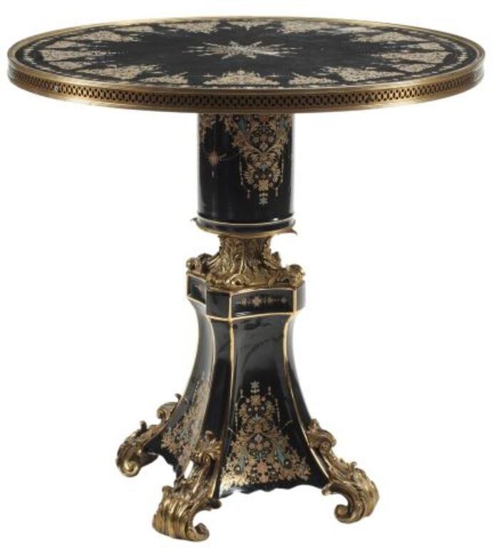 REGENCE STYLE ORMOLU-MOUNTED PORCELAIN