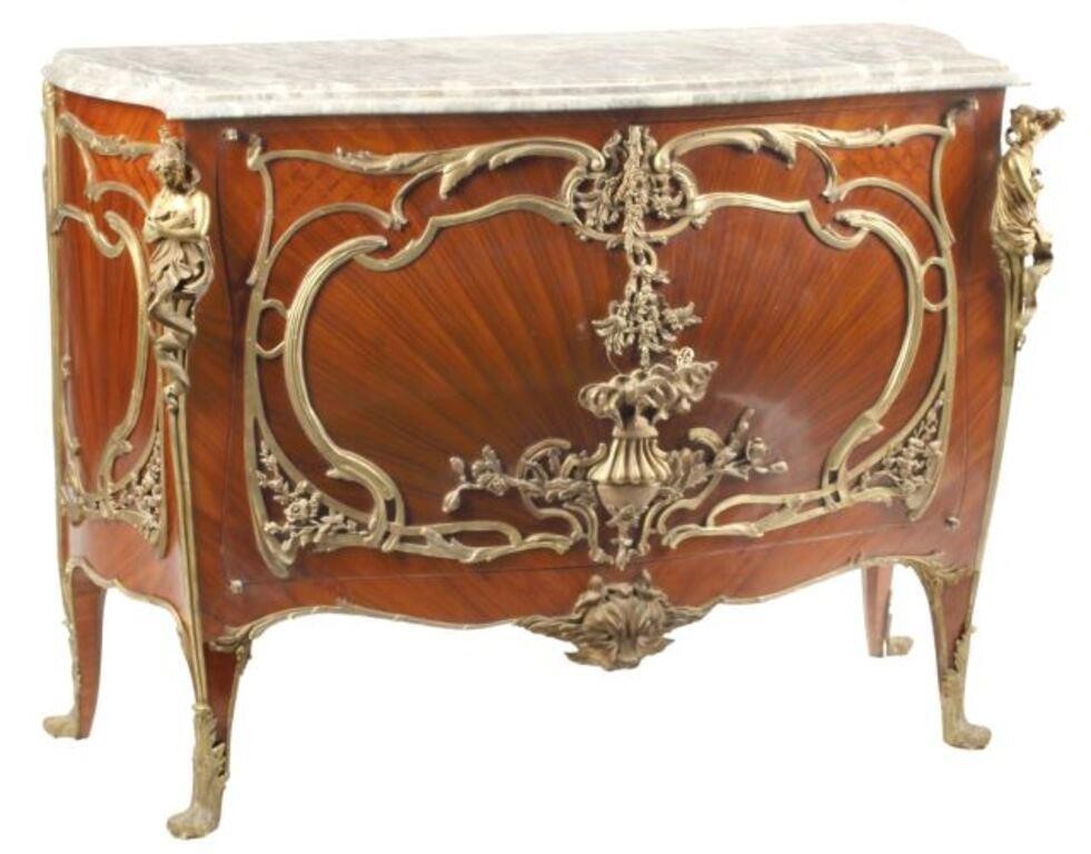 LOUIS XV STYLE ORMOLU-MOUNTED CABINETLouis