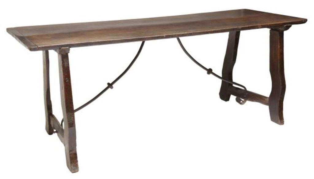 SPANISH COLONIAL WALNUT TRESTLE 2f678a