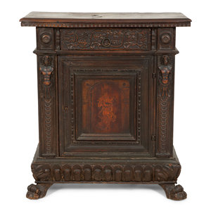An Italian Carved Walnut Side Cabinet 2f67d9