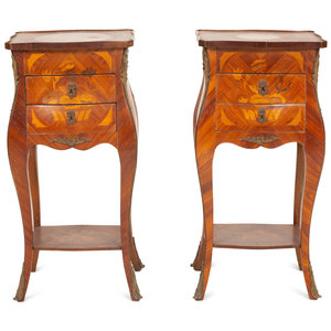 A Pair of Dutch Marquetry Side